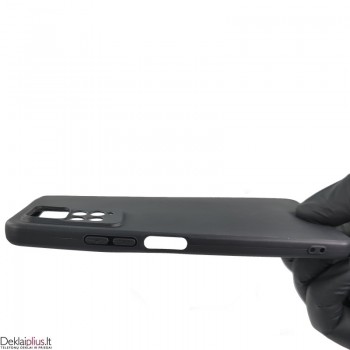 Silikoninis plonas 1mm. storio dėklas - juodas (Xiaomi Redmi Note 11 Pro 5G/Note 12 Pro 4G)